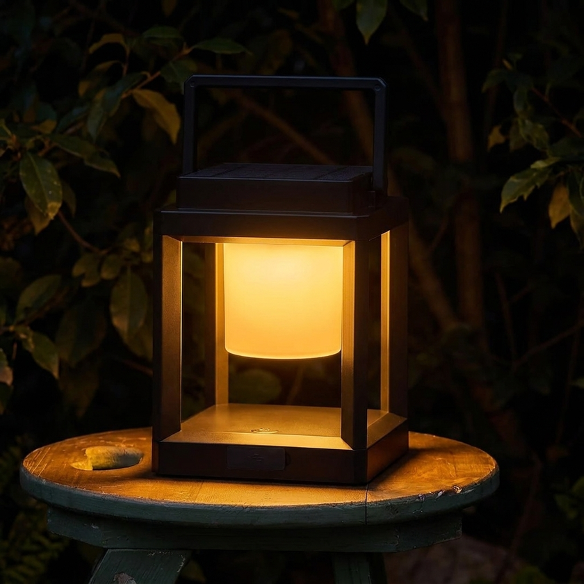 Solar Lantern closeup night