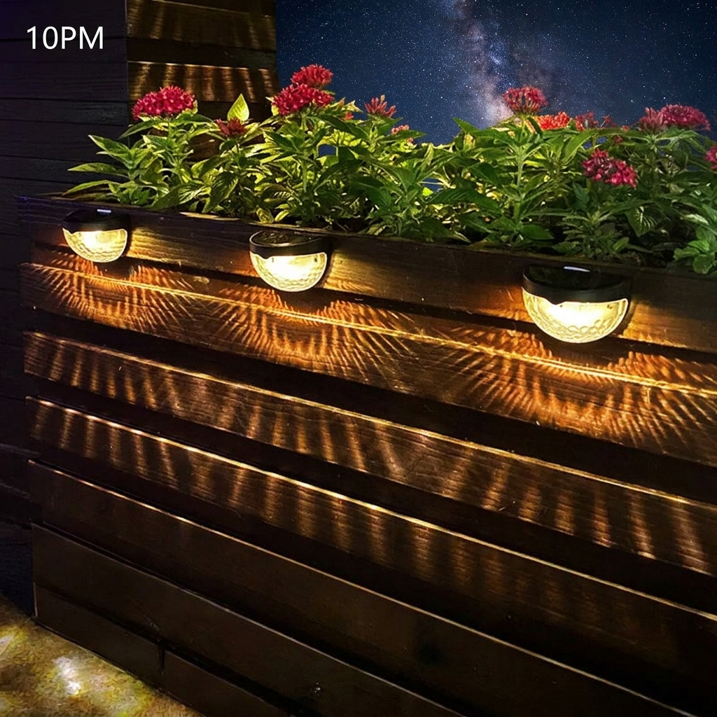 Solar Wall Lamp night 10pm