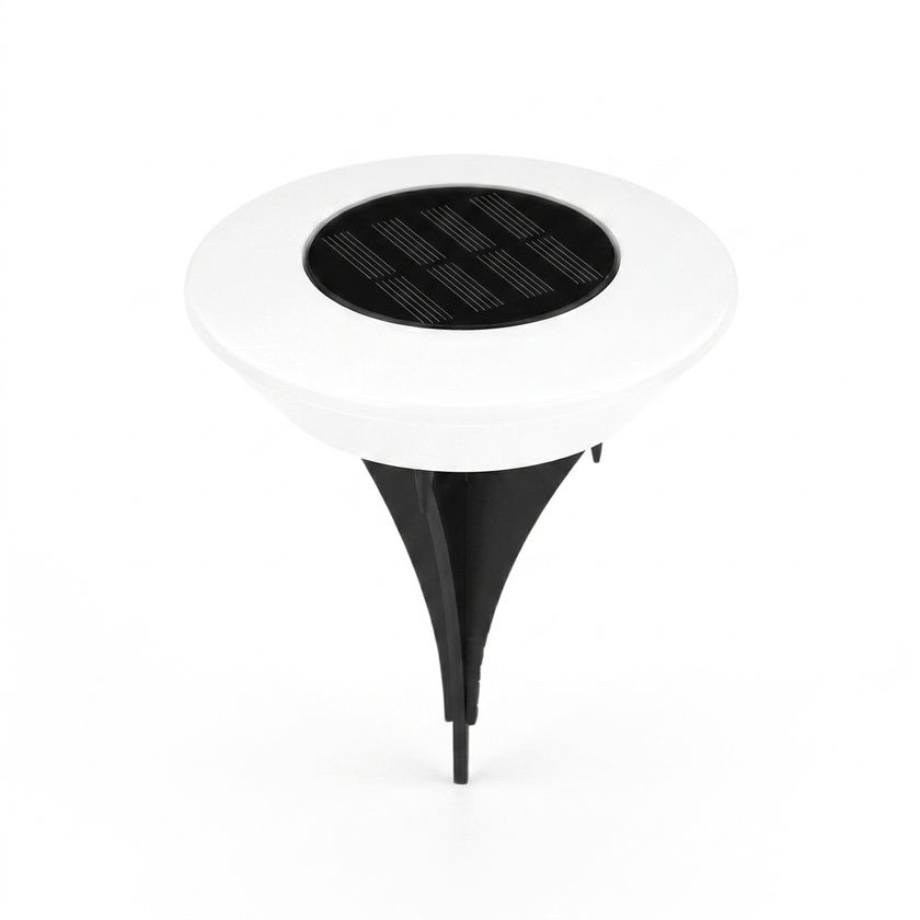 Solar ground light white