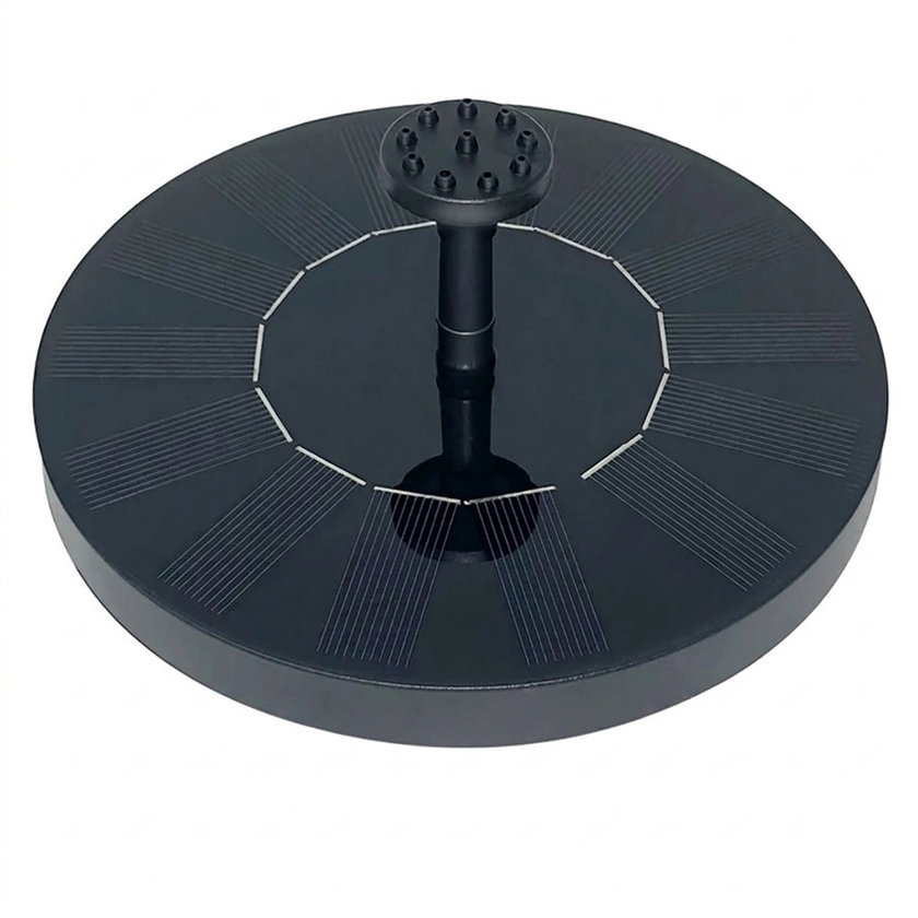 Solar fountain white background