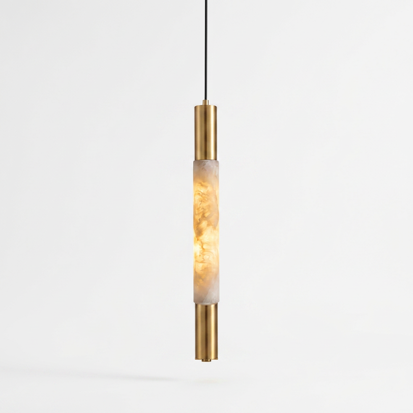 Baton Alabaster Pendant Lamp - studio white variant