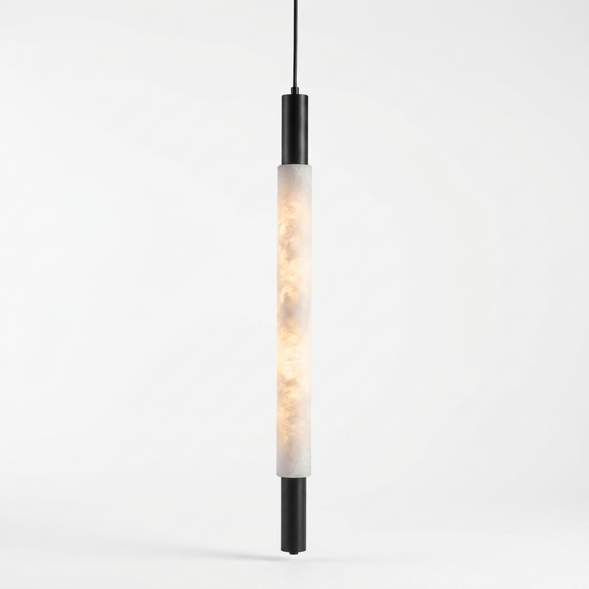 Baton Alabaster Pendant Lamp - studio white variant