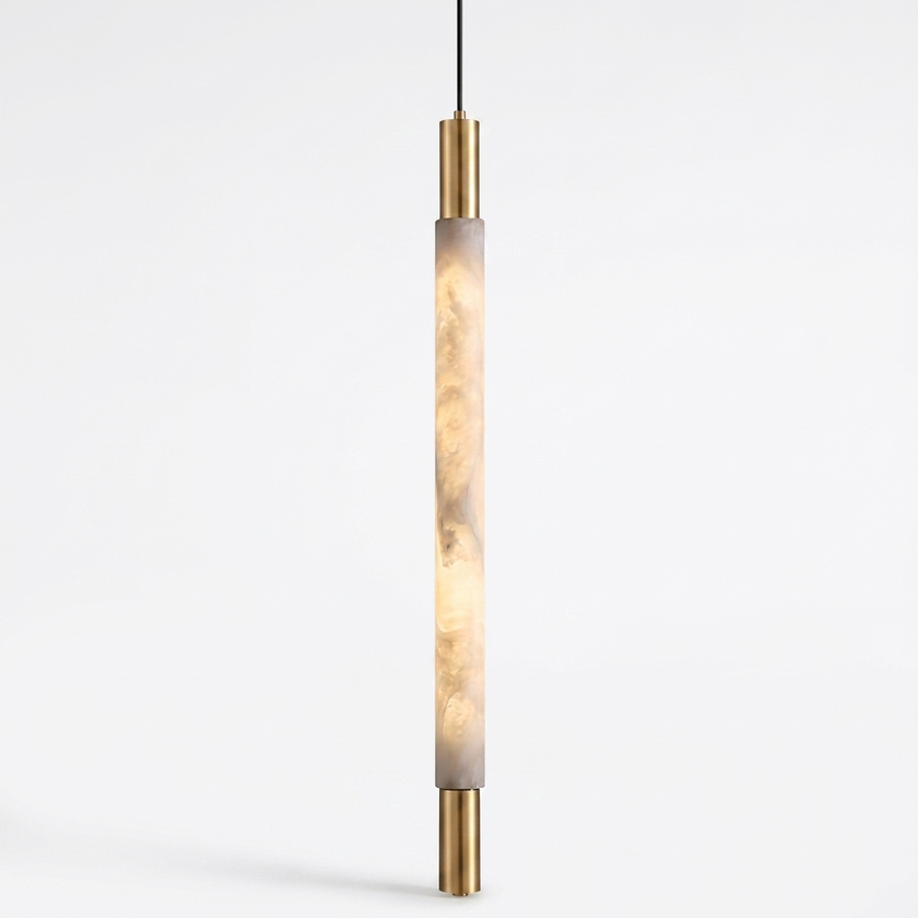Baton Alabaster Pendant Lamp - studio white variant