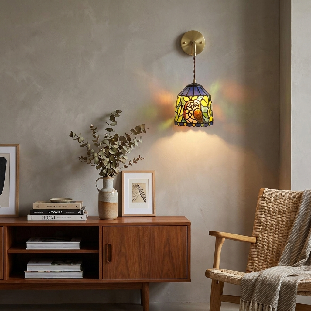 Barnaby Glass Wall Sconce - lifestyle