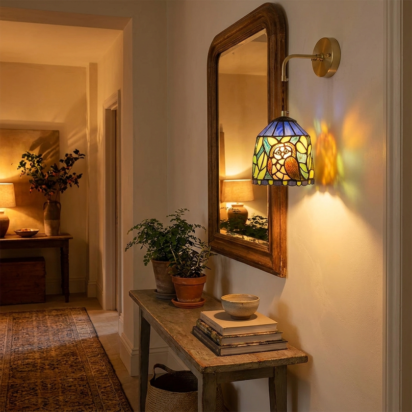 Barnaby Glass Wall Sconce - lifestyle