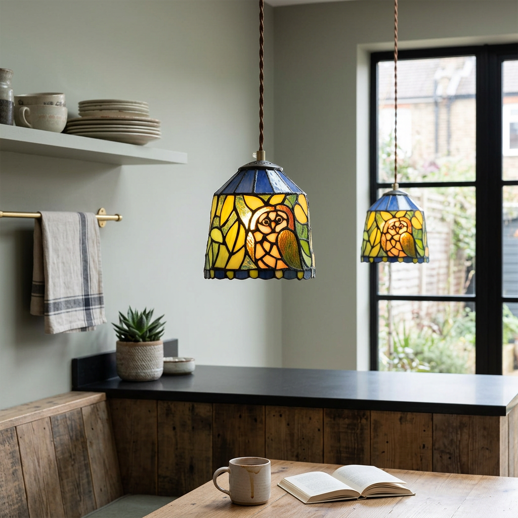 Barnaby Glass Pendant Light - lifestyle