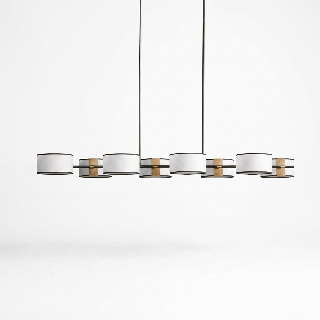 Cavendish Linear Chandelier - studio white