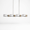 Cavendish Linear Chandelier - studio white