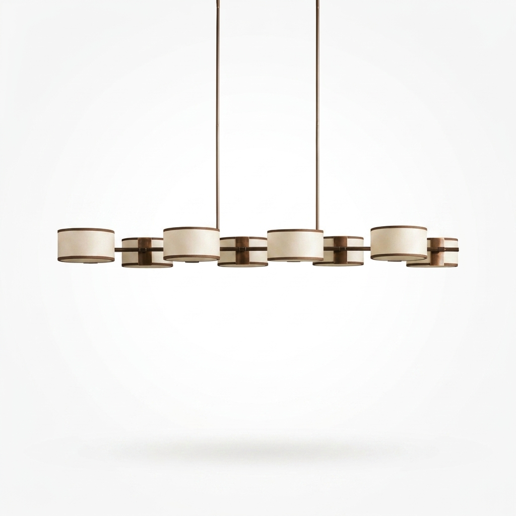 Cavendish Linear Chandelier - studio white variant