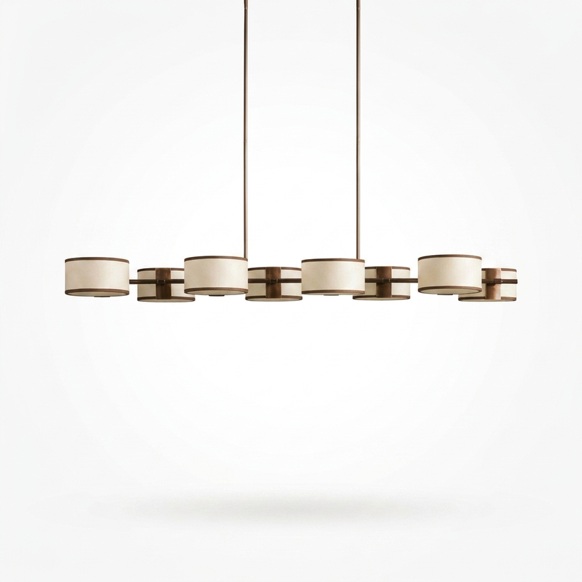 Cavendish Linear Chandelier - studio white variant