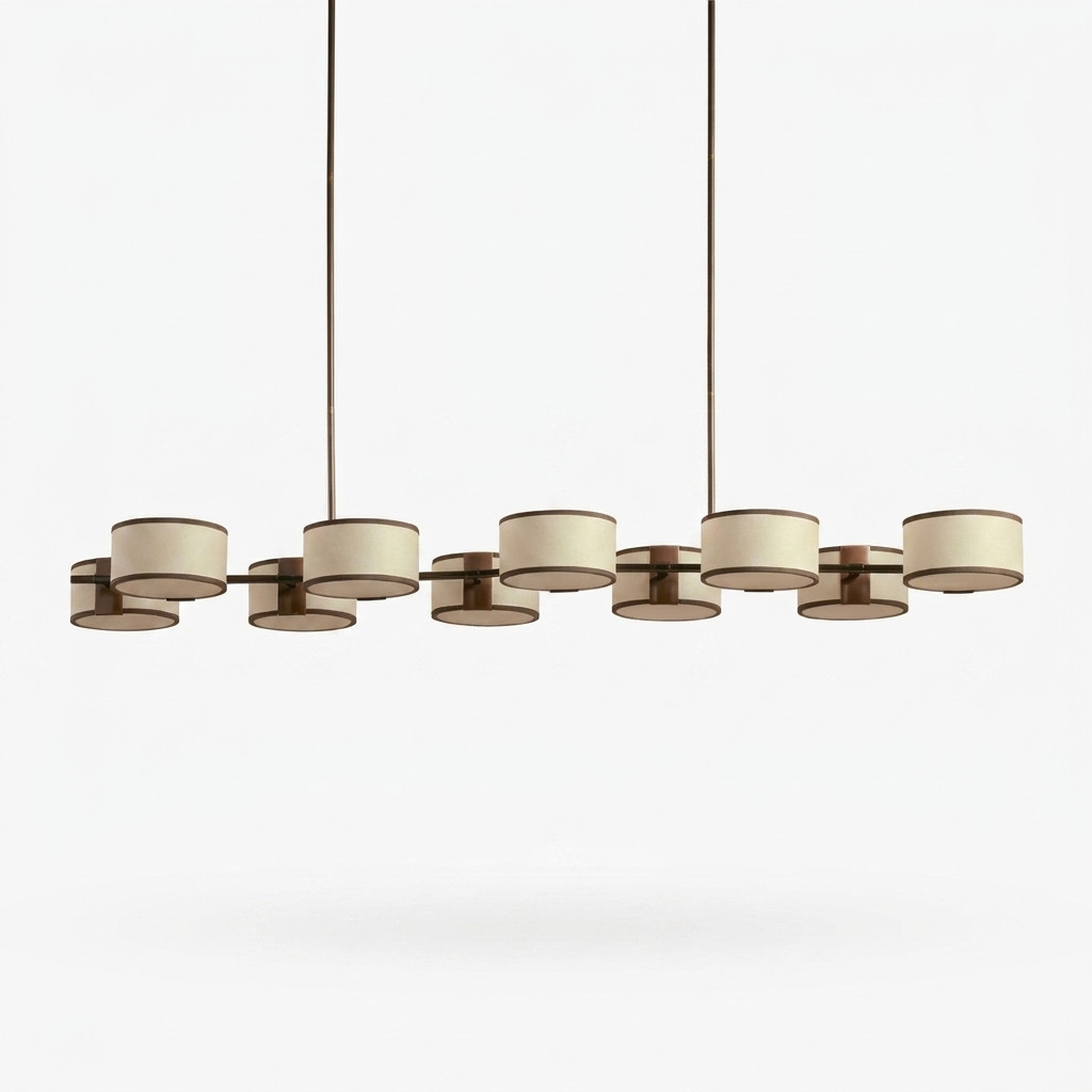 Cavendish Linear Chandelier - studio white variant