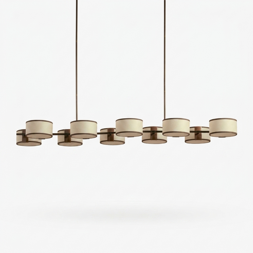 Cavendish Linear Chandelier - studio white variant