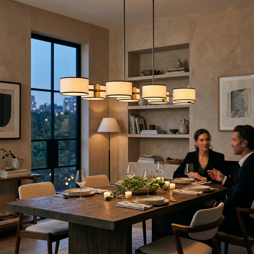 Cavendish Linear Chandelier - lifestyle
