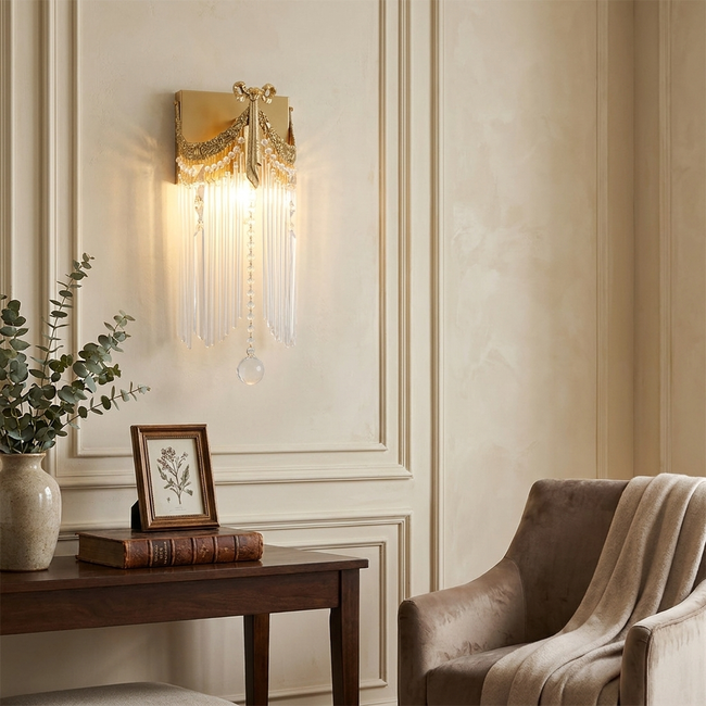 Bow Tie Crystal Wall Lamp - lifestyle