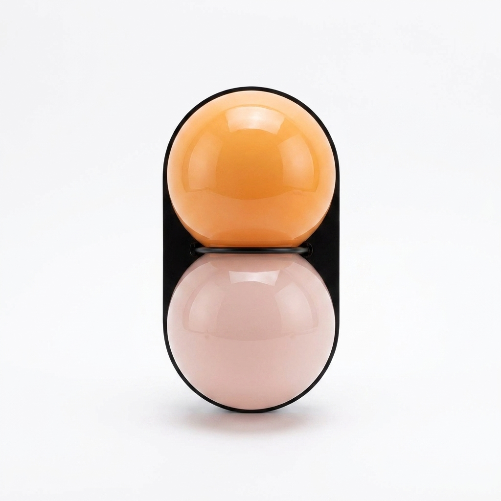 Cabochon Glass Wall Sconce - white variant