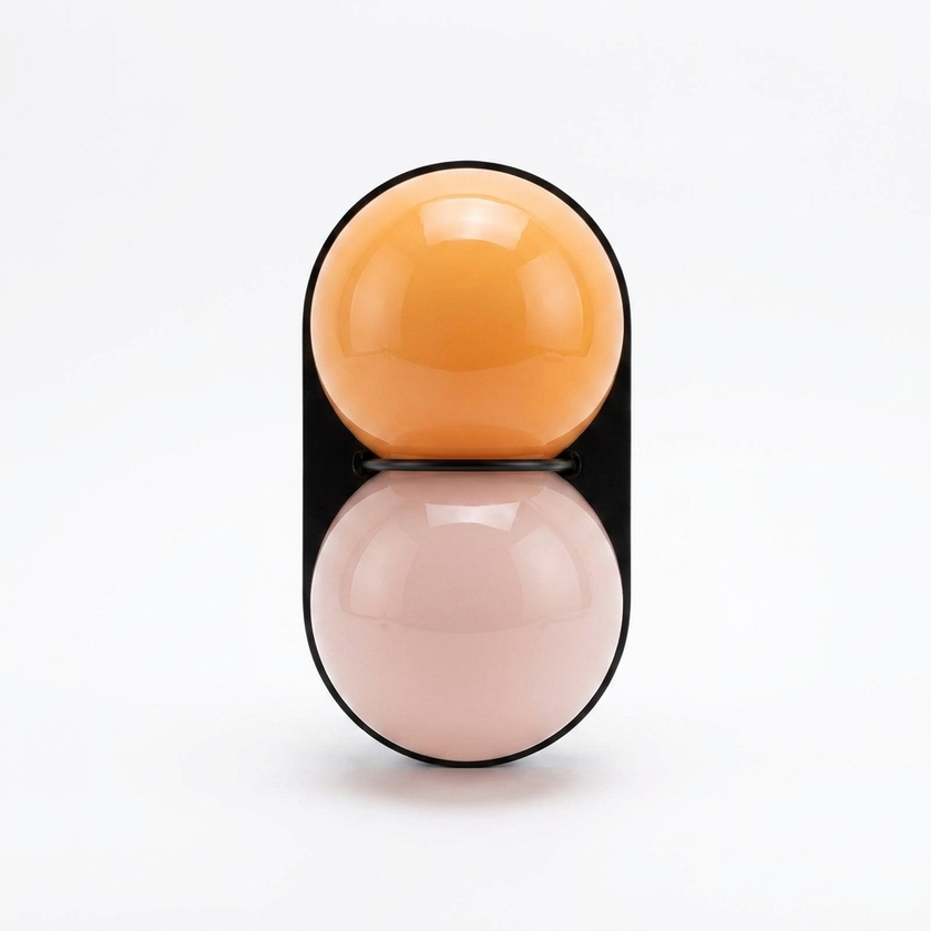 Cabochon Glass Wall Sconce - white variant