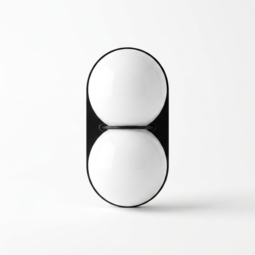 Cabochon Glass Wall Sconce - white variant