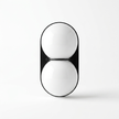 Cabochon Glass Wall Sconce - white variant