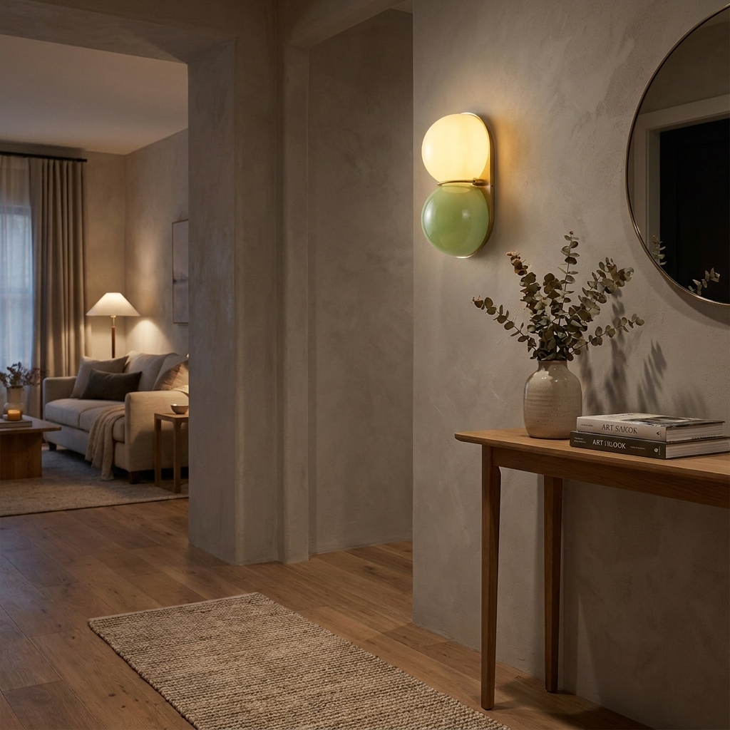 Cabochon Glass Wall Sconce - lifestyle