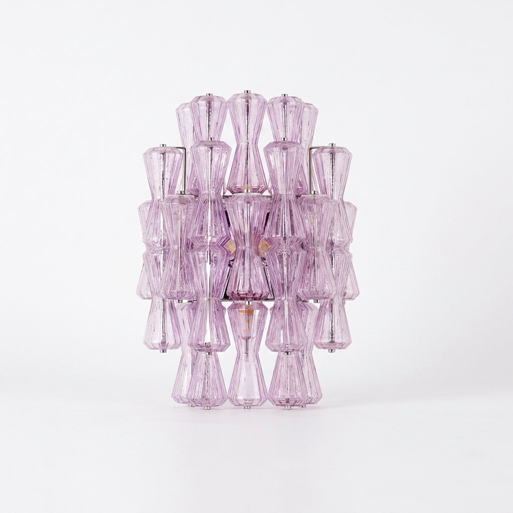 Biarritz Glass Wall Sconce - studio white