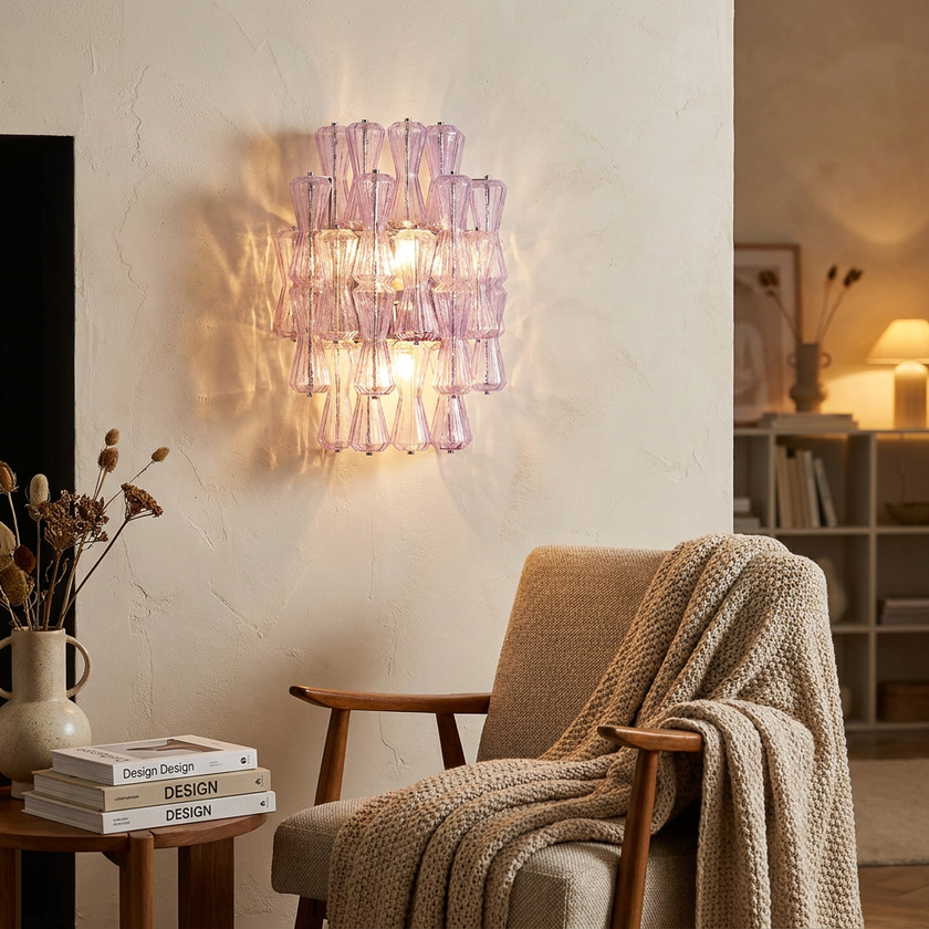 Biarritz Glass Wall Sconce - lifestyle