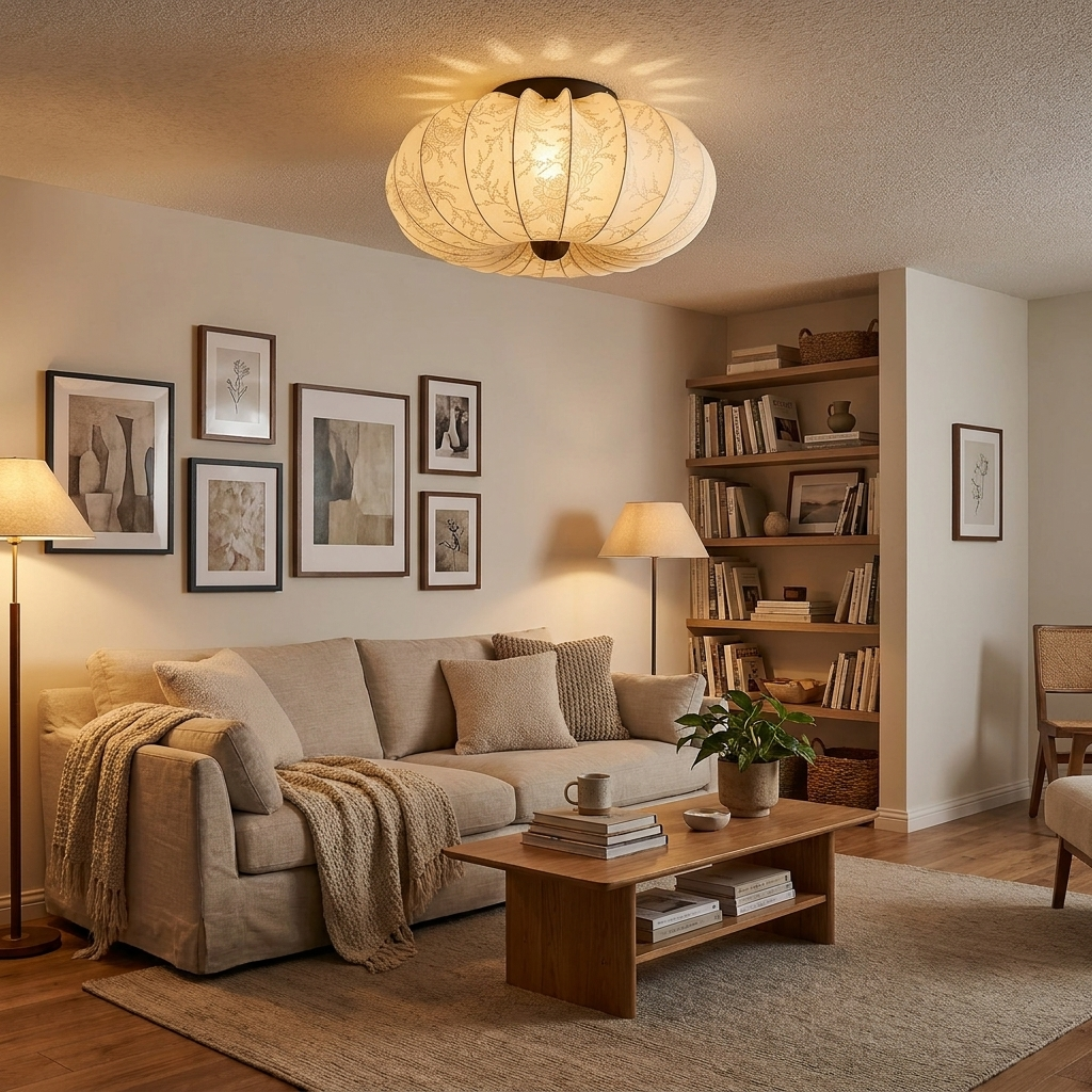 Clementine Semi Ceiling Mount - lifestyle