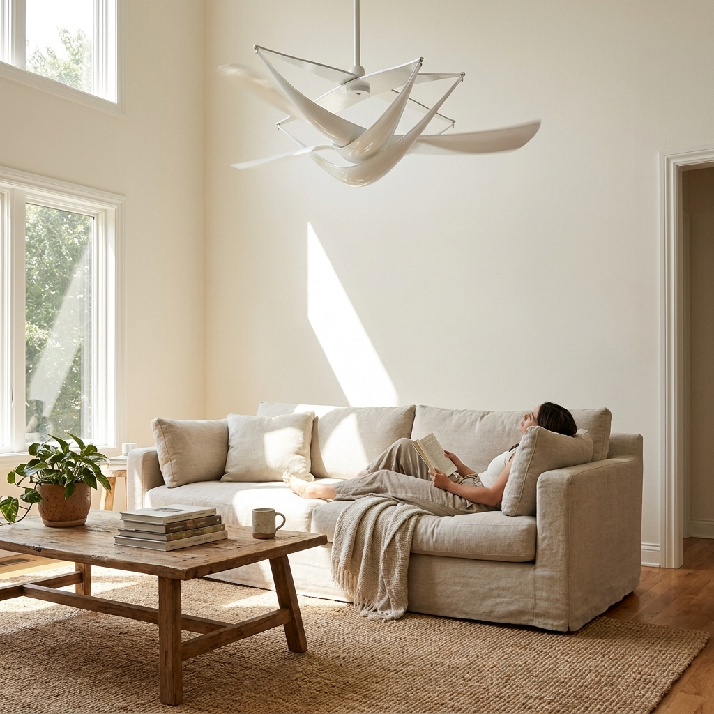 Resin Cascade Ceiling Light - lifestyle