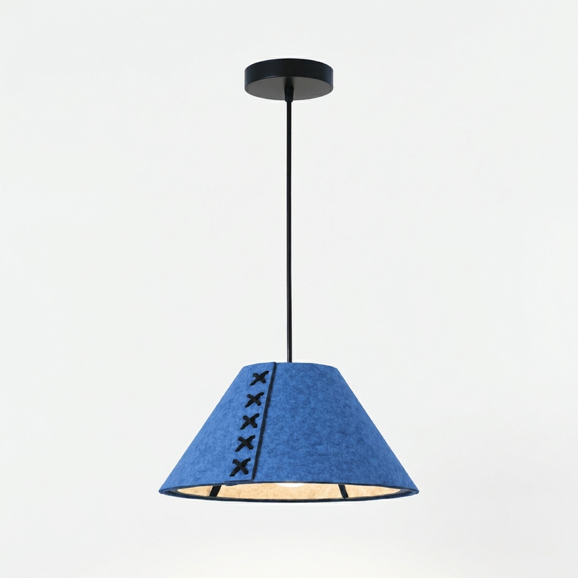 Acoustic Felt Cone Pendant Light - white