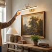 Metal Antler Ring Wall Lamp - lifestyle