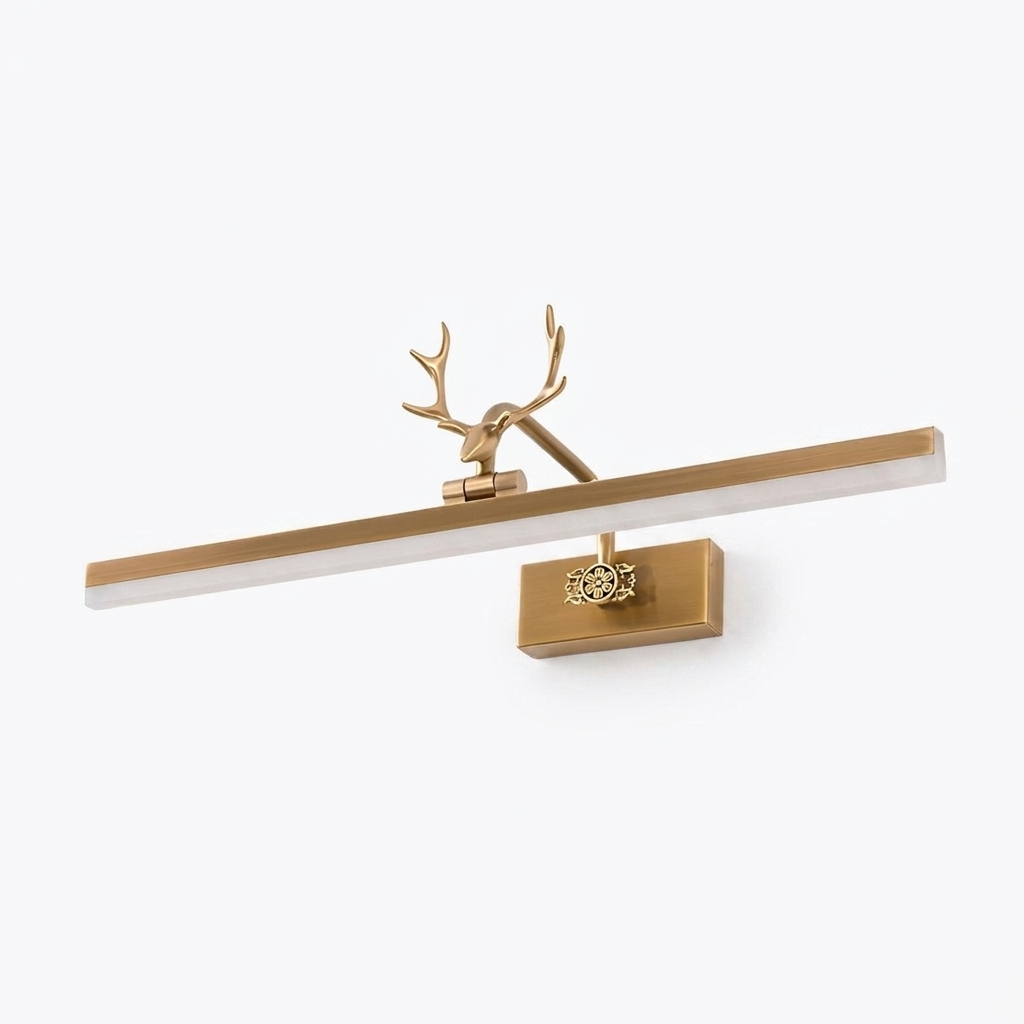 Metal Antler Ring Wall Lamp - white
