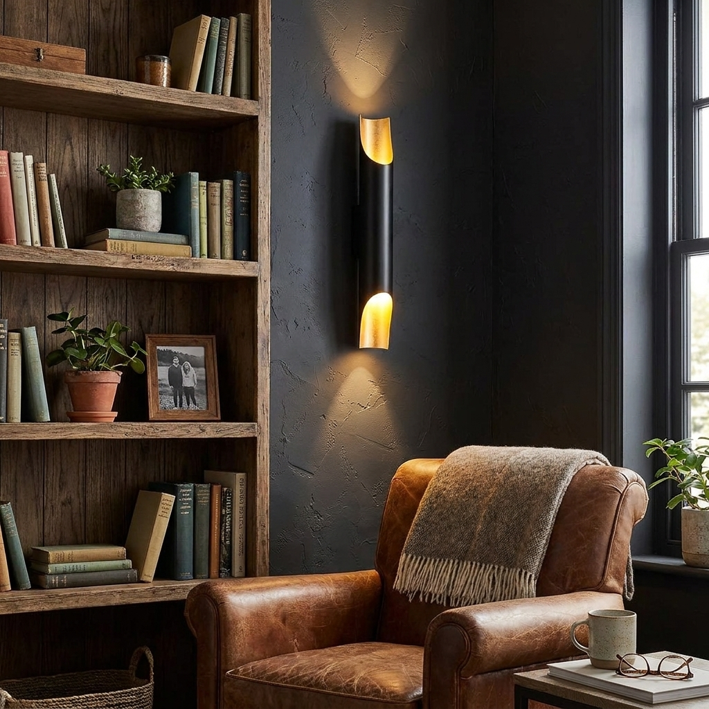 Aluminum Cylinder Wall Lamp - lifestyle