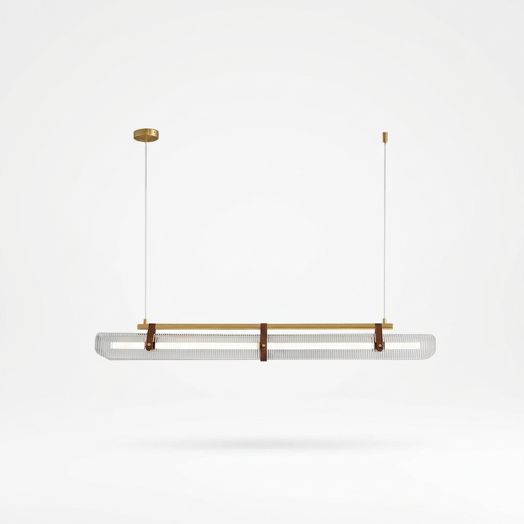 Acrylic Linear LED Chandelier - white