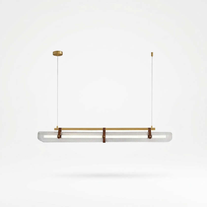 Acrylic Linear LED Chandelier - white