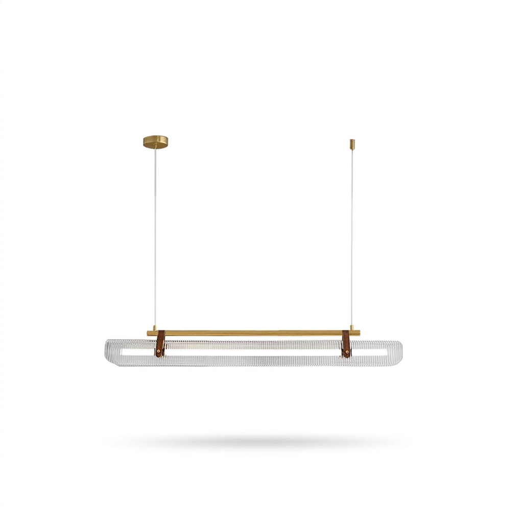 Acrylic Linear LED Chandelier - white