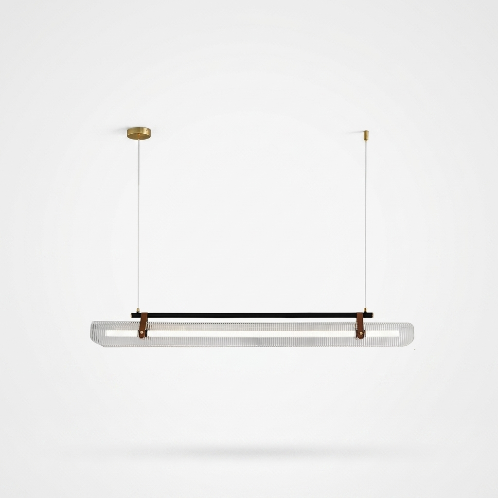 Acrylic Linear LED Chandelier - white