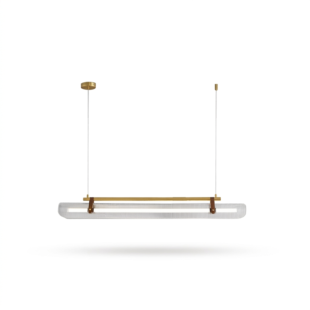 Acrylic Linear LED Chandelier - white