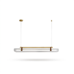 Acrylic Linear LED Chandelier - white