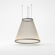 Metal Mesh Cone Pendant Light - white