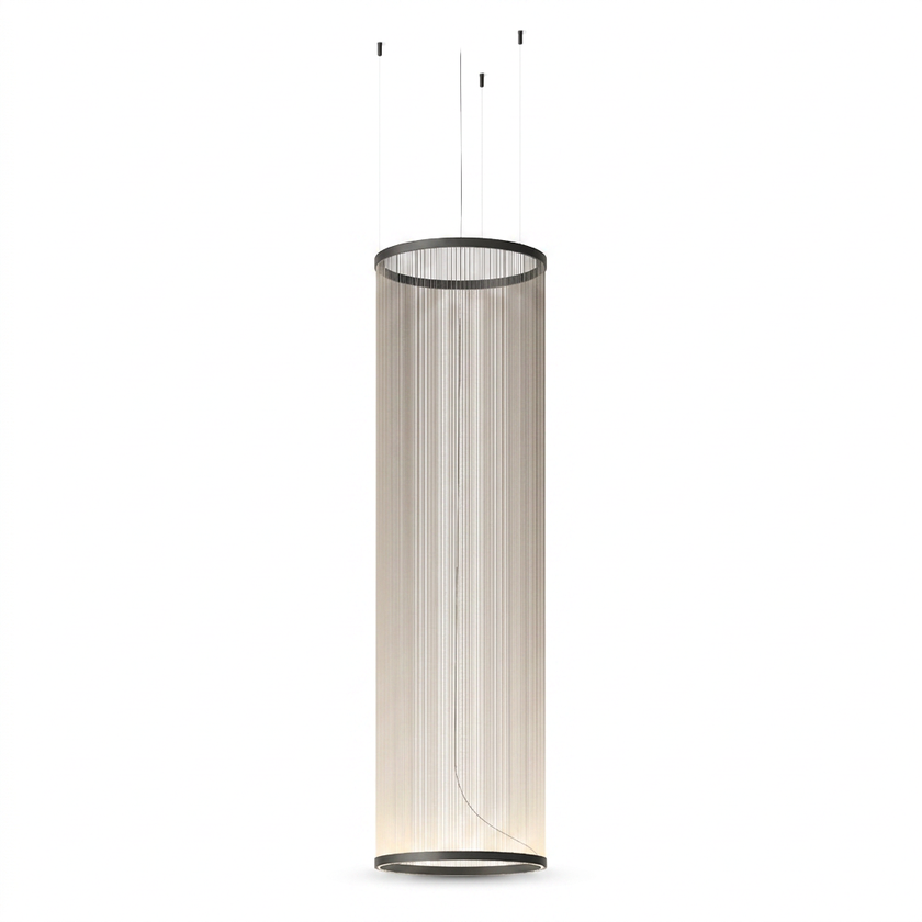 Metal Mesh Cone Pendant Light - white