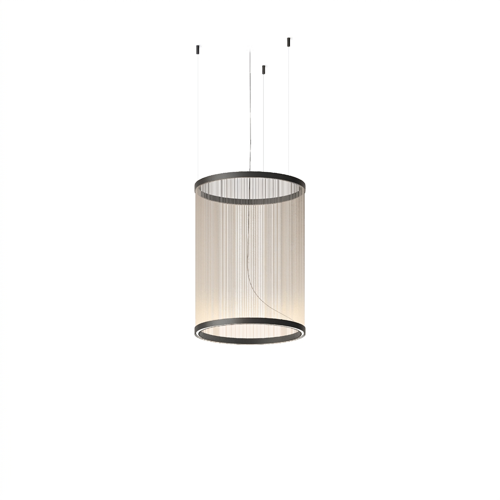 Metal Mesh Cone Pendant Light - white