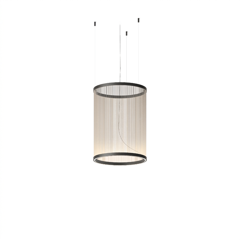 Metal Mesh Cone Pendant Light - white