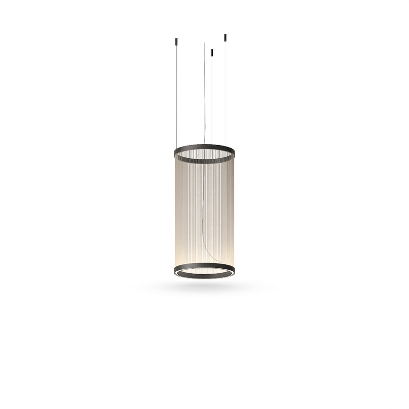 Metal Mesh Cone Pendant Light - white