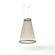 Metal Mesh Cone Pendant Light - white