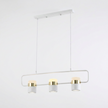 Iron Frame Tilting Pendant Light - white
