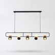 Iron Frame Tilting Pendant Light - white