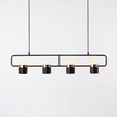Iron Frame Tilting Pendant Light - white