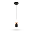 Iron Frame Tilting Pendant Light - white