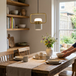Iron Frame Tilting Pendant Light - lifestyle
