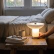 Alabaster Rechargeable Table Lamp - lifestyle