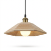 Wood Umbrella Pendant Light - white